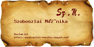 Szoboszlai Mónika névjegykártya